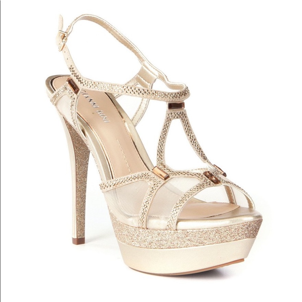 Gianni Bini Champagne Elicia Dress Heels